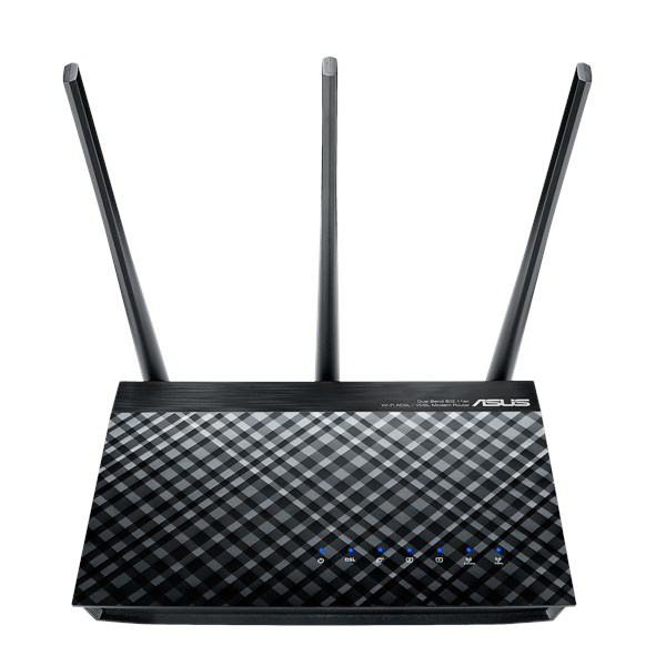 ASUS DSL-AC51 wireless router Gigabit Dual-band (2.4 GHz / GHz) Black