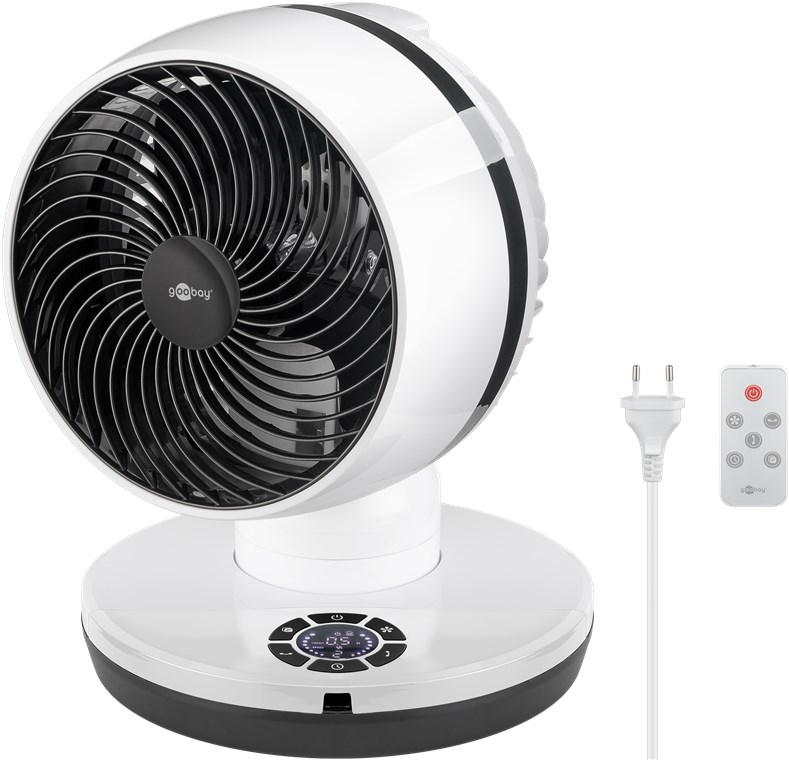 Goobay 9-inch 3D Fan with Remote Control Timer